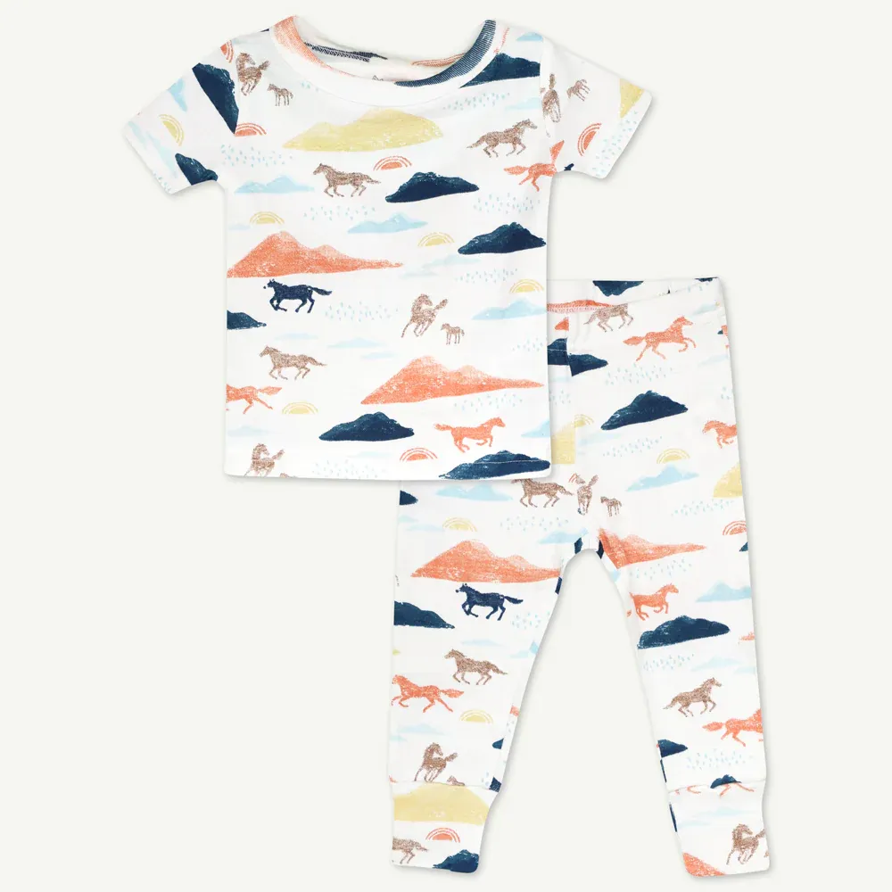 2-Pack Pajama Set in Horse Print Toddler