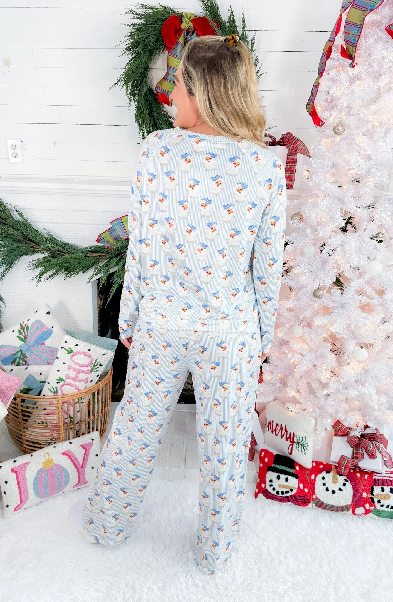 Annie Blue Santa Baby Pajamas