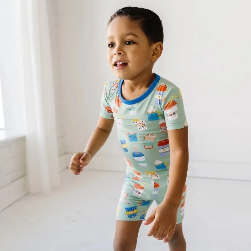 aqua i love you a latte 2 pc short set