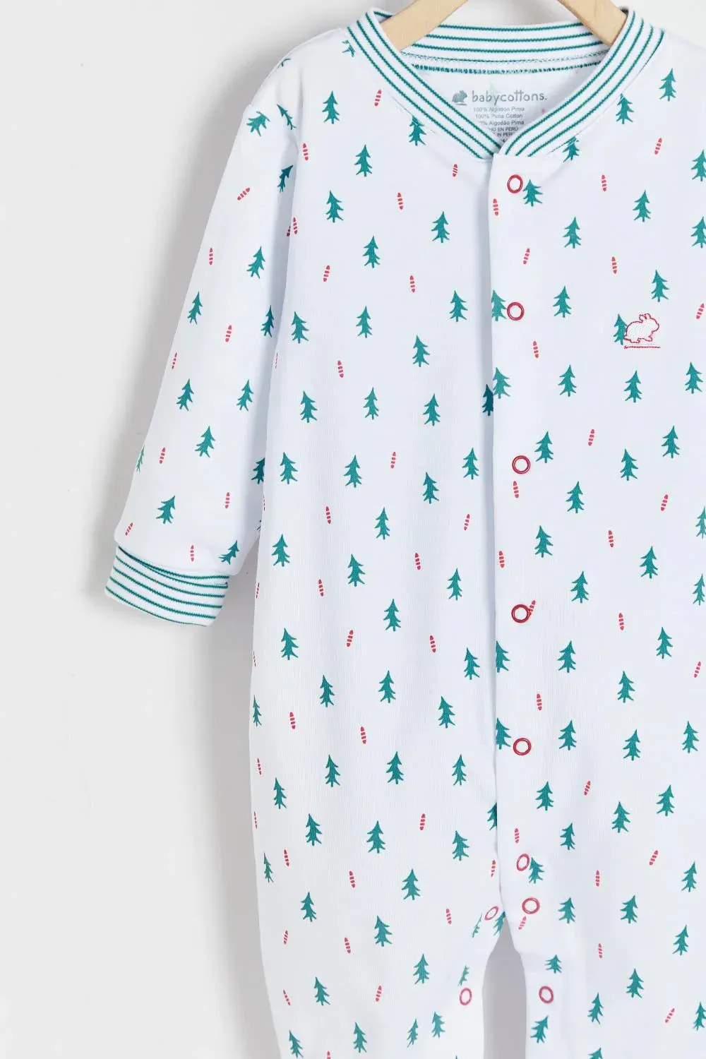 Babycottons Christmas Pajama Snap Sootie