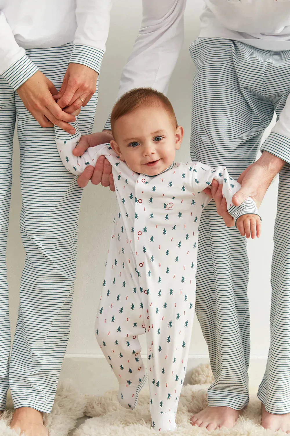 Babycottons Christmas Pajama Snap Sootie
