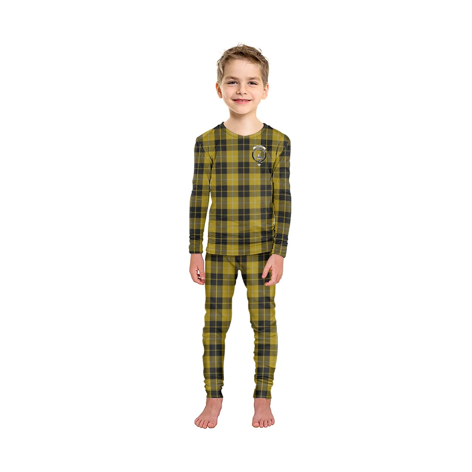 Barclay Dress Tartan Pajamas Family Set with Family Crest
