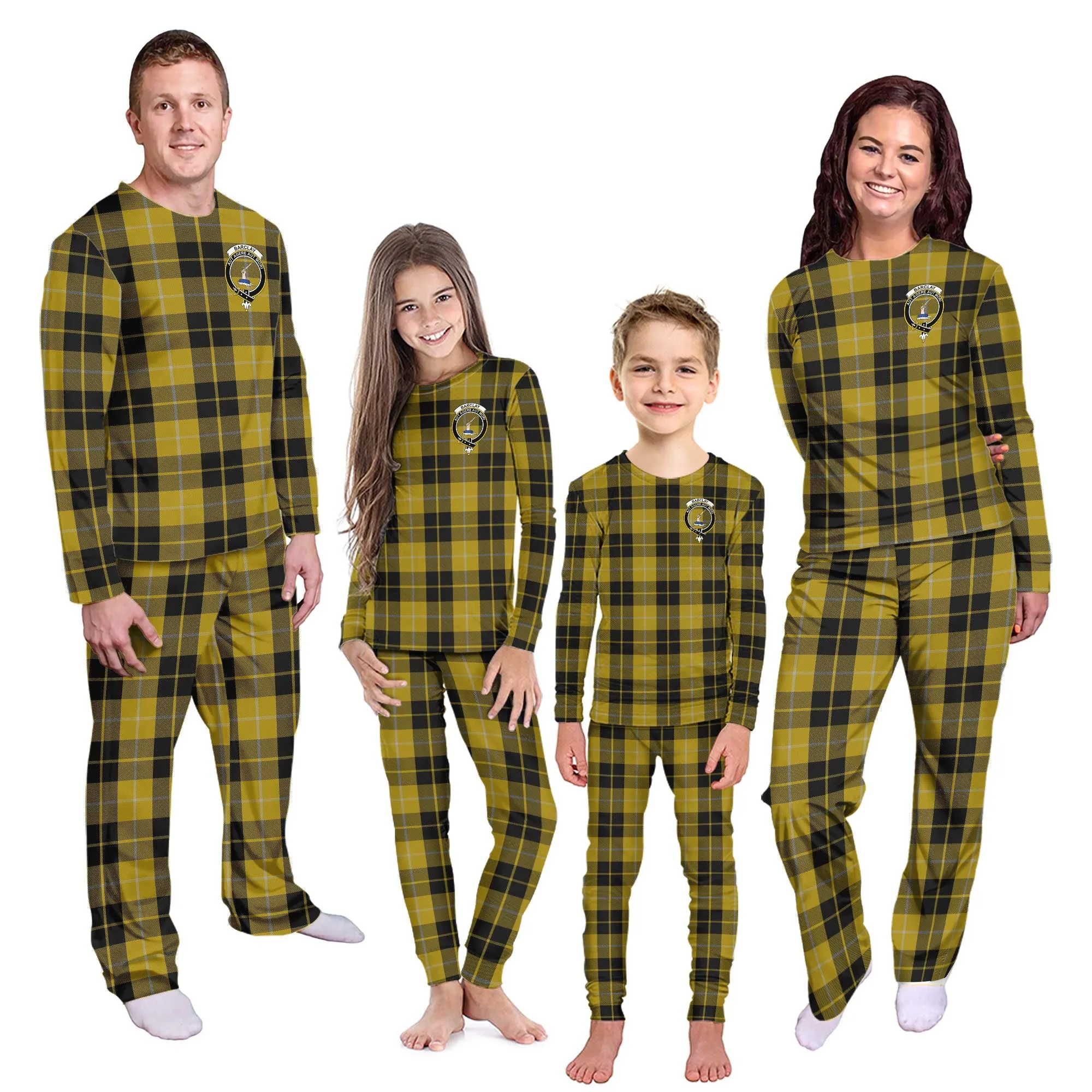Barclay Dress Tartan Pajamas Family Set with Family Crest