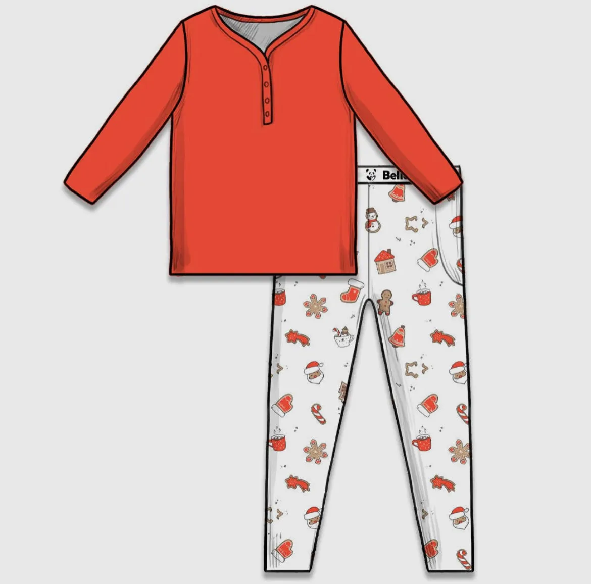 Bellabu Bear Family Pajamas - Christmas Cookies