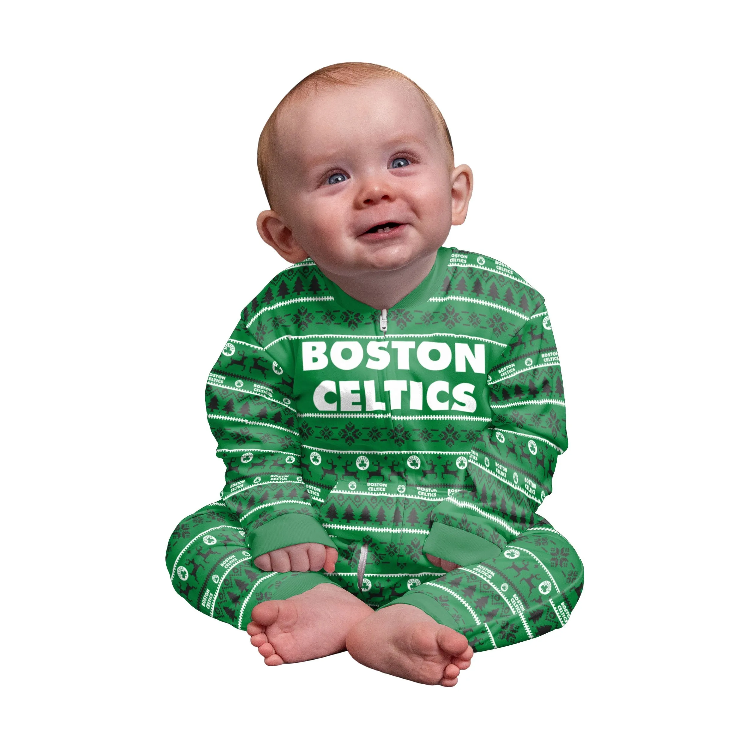 Boston Celtics NBA Family Holiday Pajamas