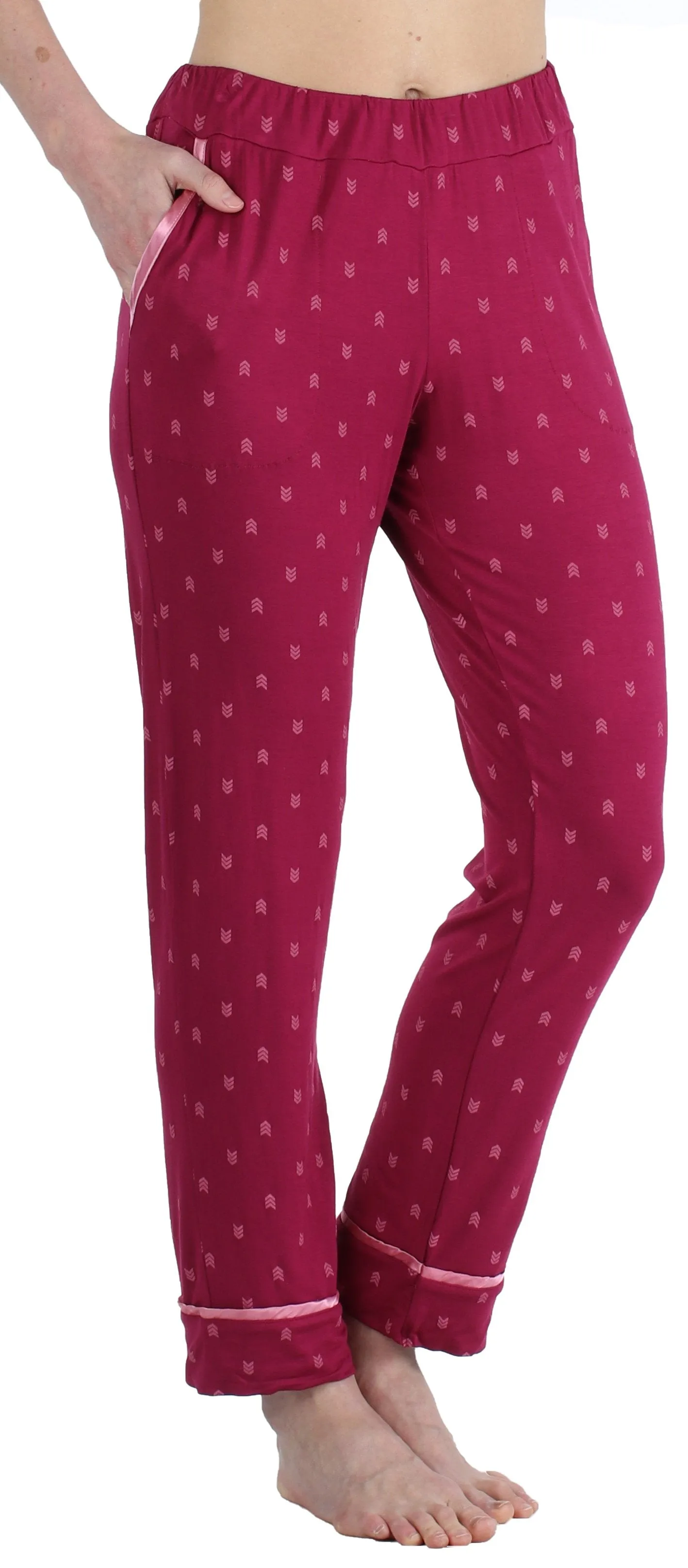 bSoft Women’s Breathable Soft 2-Piece Long Sleeve Button-Down Pajama Lounger Set