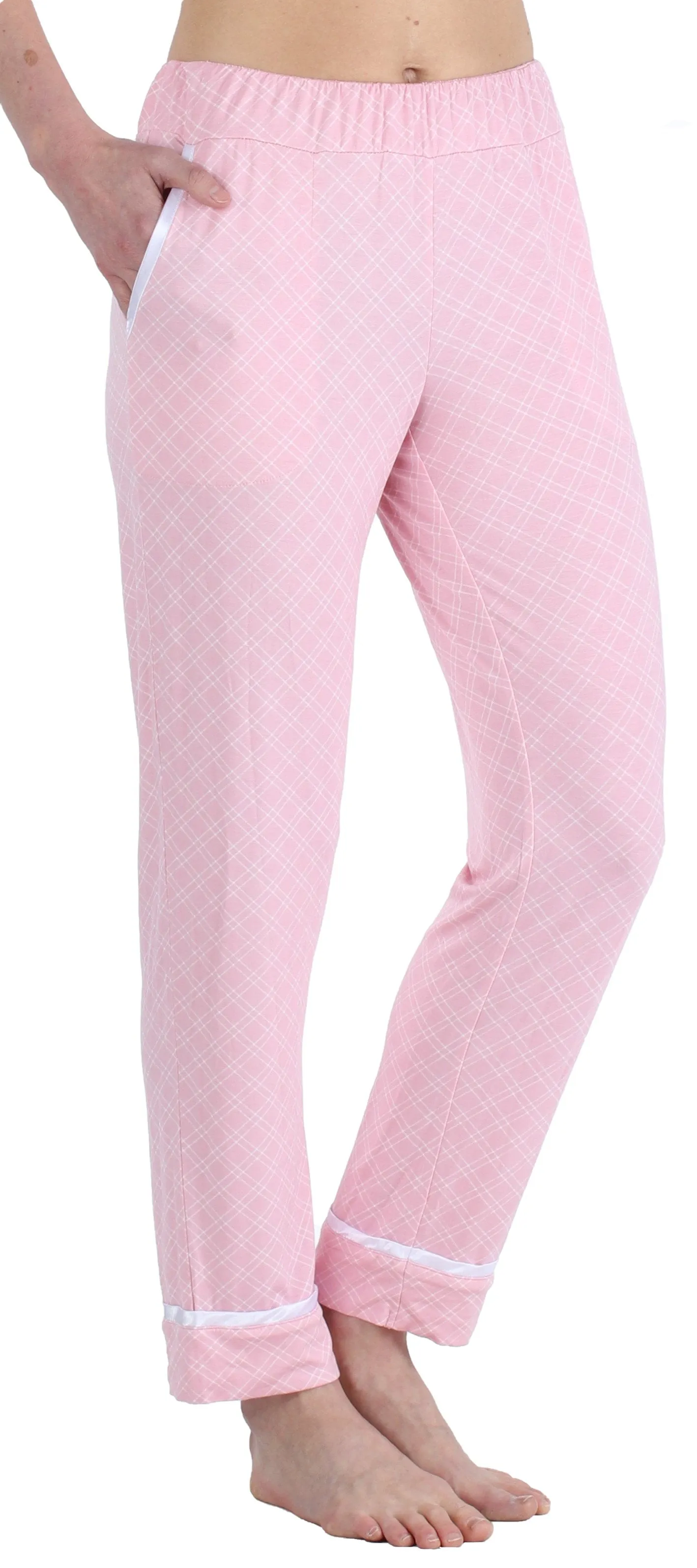 bSoft Women’s Breathable Soft 2-Piece Long Sleeve Button-Down Pajama Lounger Set