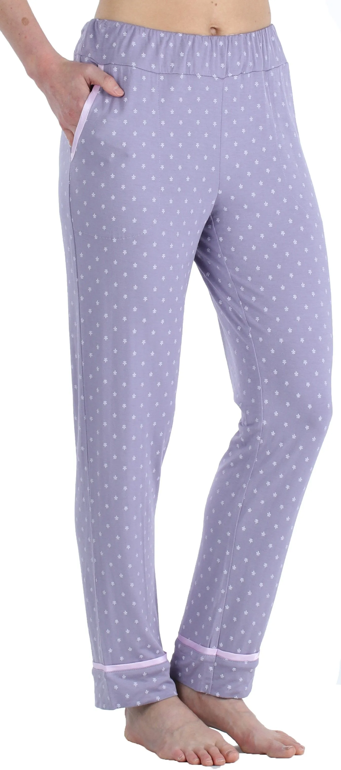 bSoft Women’s Breathable Soft 2-Piece Long Sleeve Button-Down Pajama Lounger Set