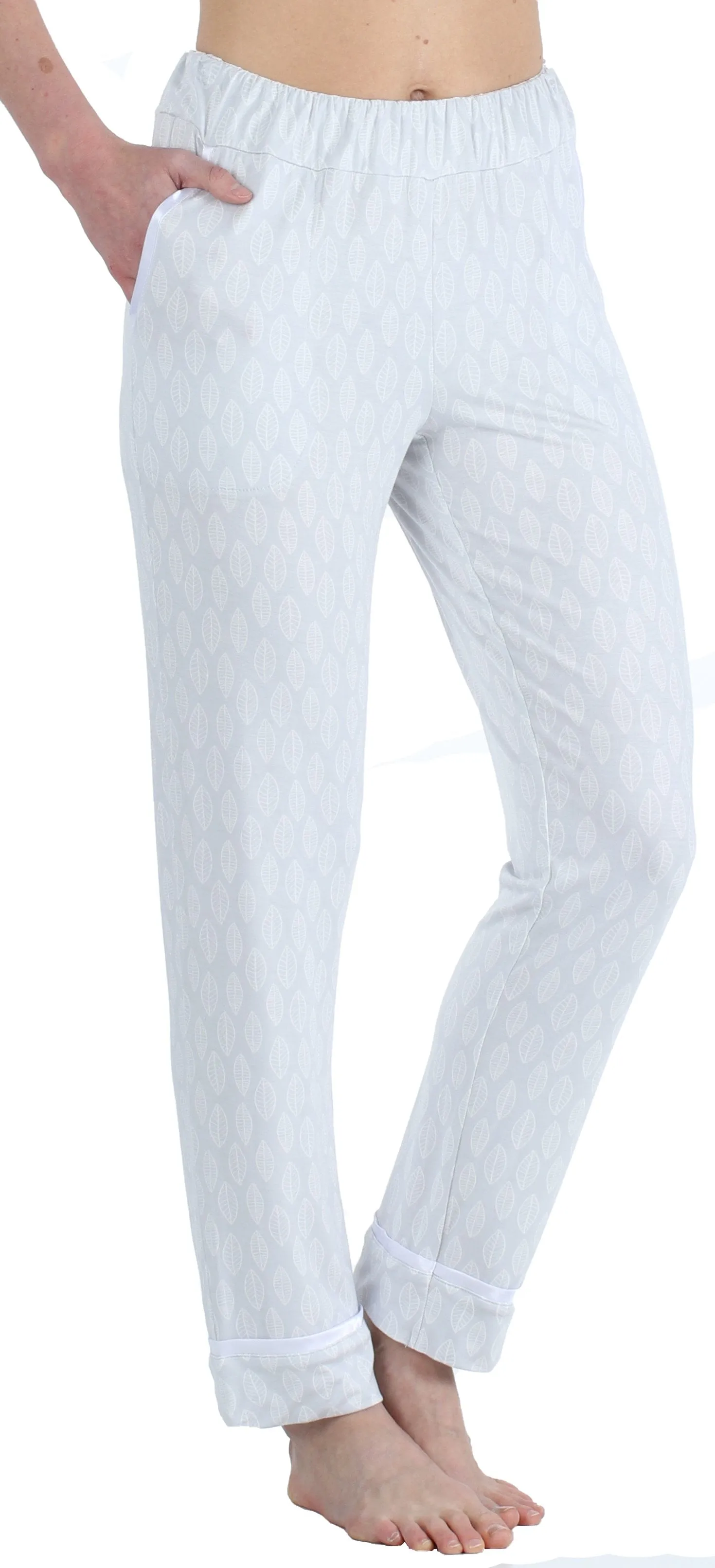 bSoft Women’s Breathable Soft 2-Piece Long Sleeve Button-Down Pajama Lounger Set