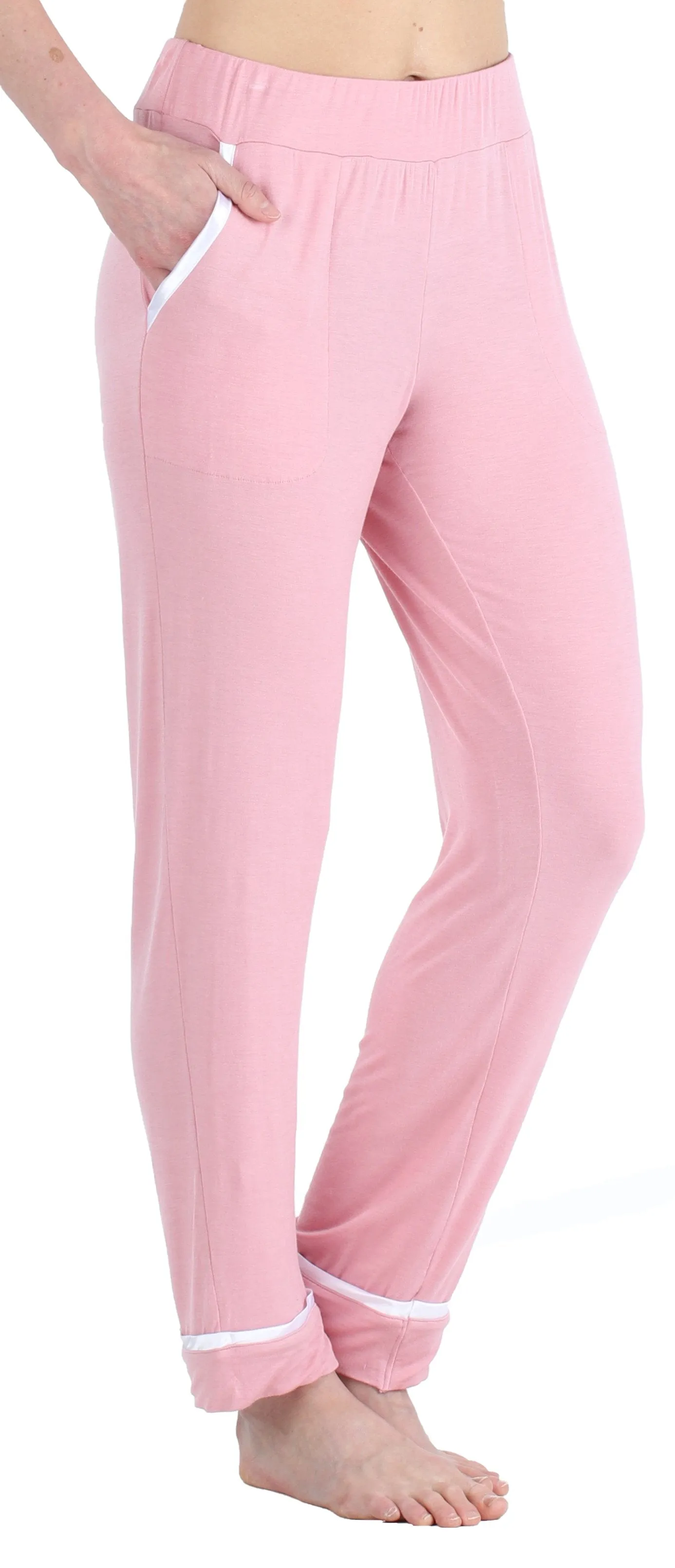 bSoft Women’s Breathable Soft 2-Piece Long Sleeve Button-Down Pajama Lounger Set