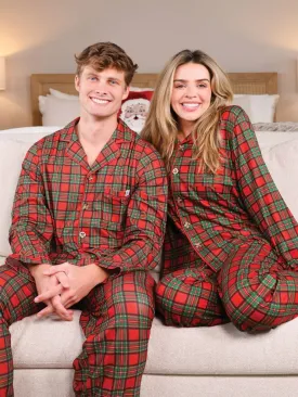 Button Down PJ Set - Plaid