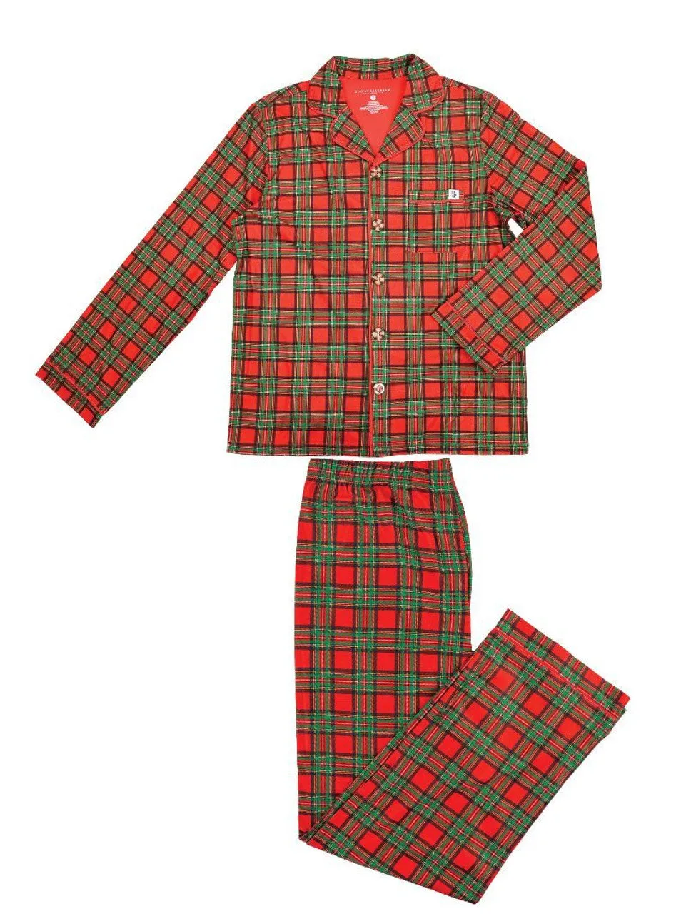 Button Down PJ Set - Plaid