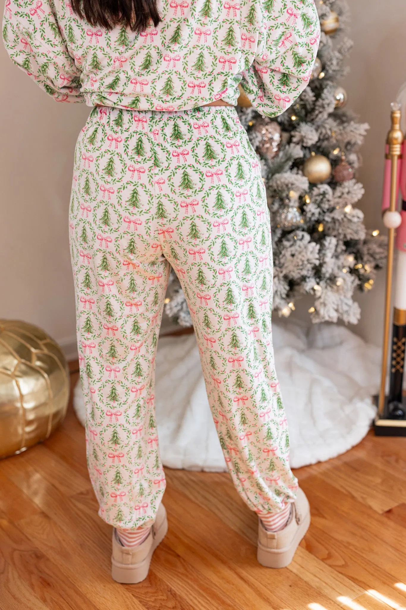 Christmas Cheer White Pajama Pants