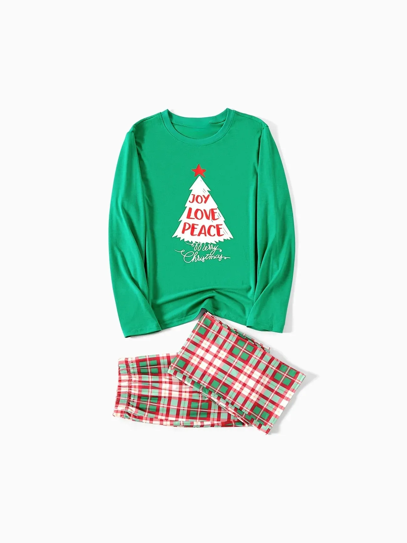 Christmas Joy Peace Family Matching Pajama Set