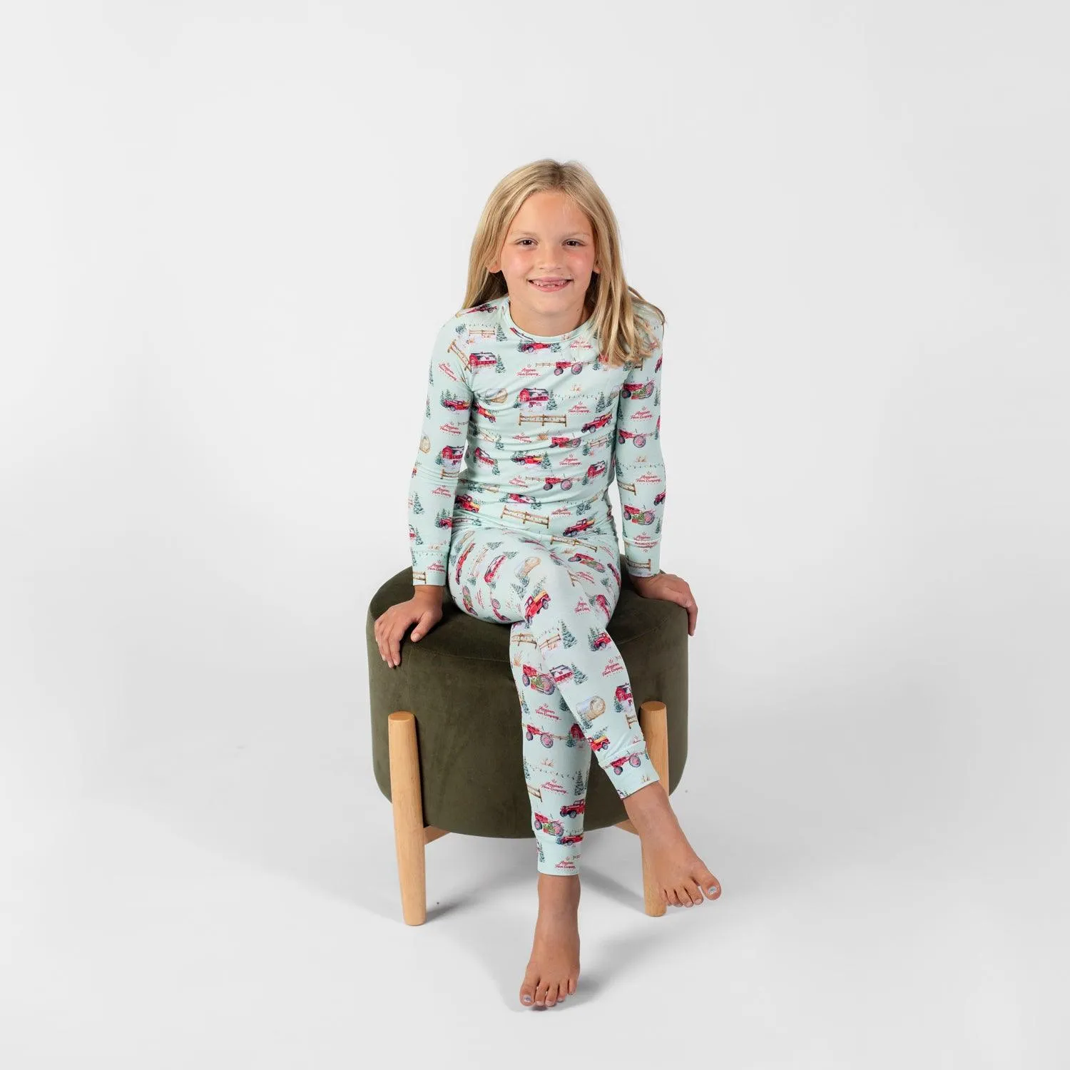 Christmas on the Farm Toddler/Youth Bamboo Pajamas