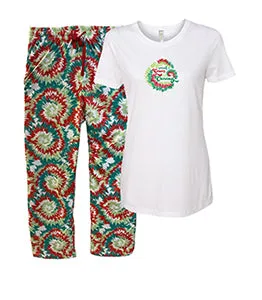 Christmas Tie Dye Sleep Set