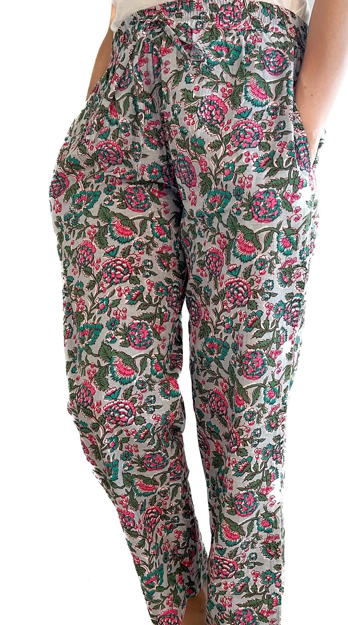 Cotton Pajama Pants Women - Pretty Petals