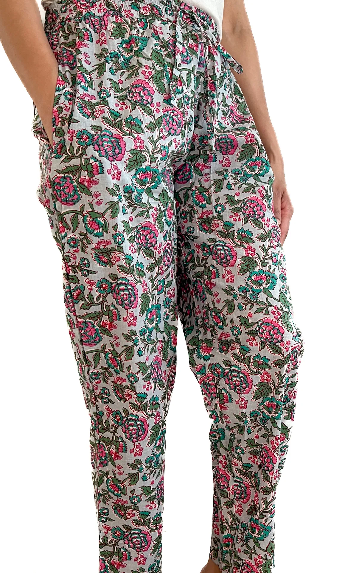 Cotton Pajama Pants Women - Pretty Petals