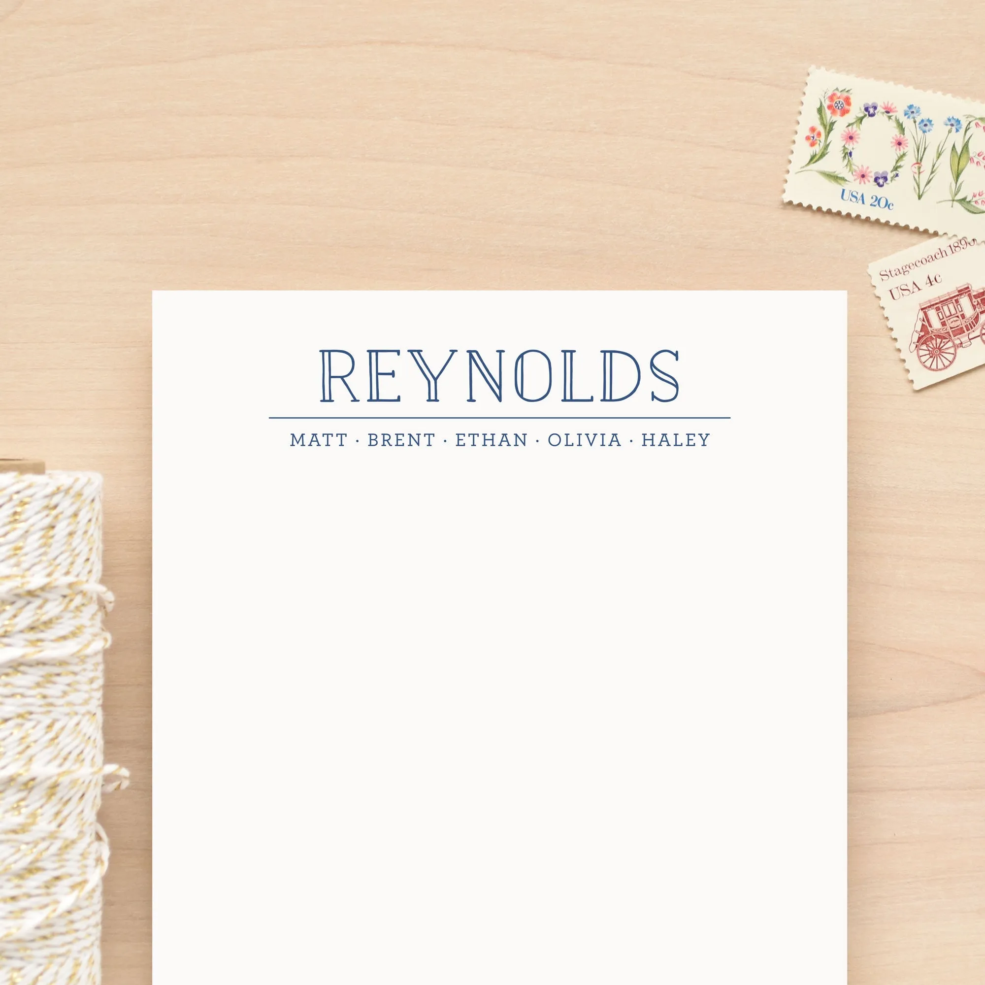 Crew Family Personalized Notepad
