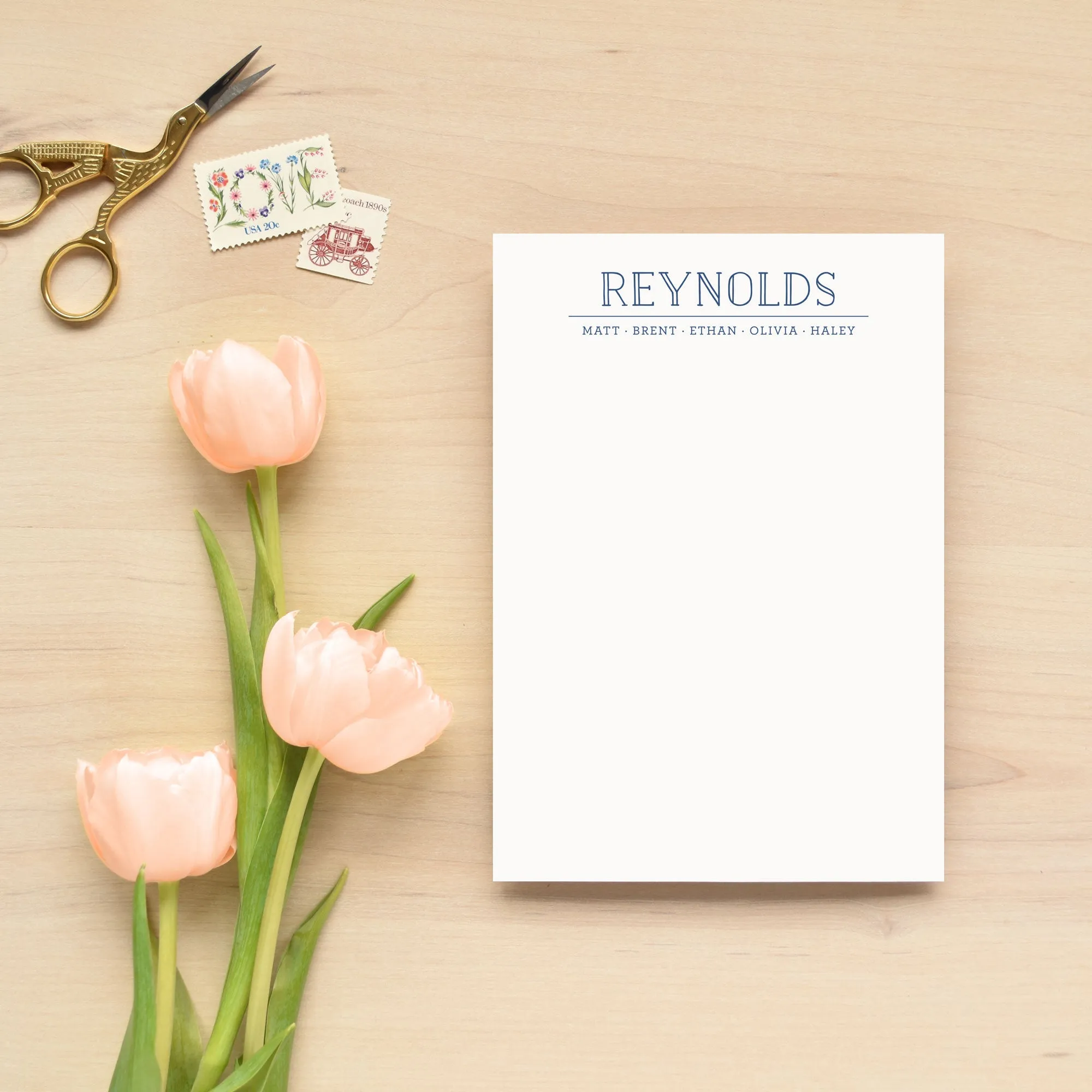 Crew Family Personalized Notepad
