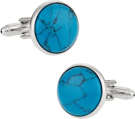 Cuff-Daddy Turquoise Cufflinks with Presentation Box