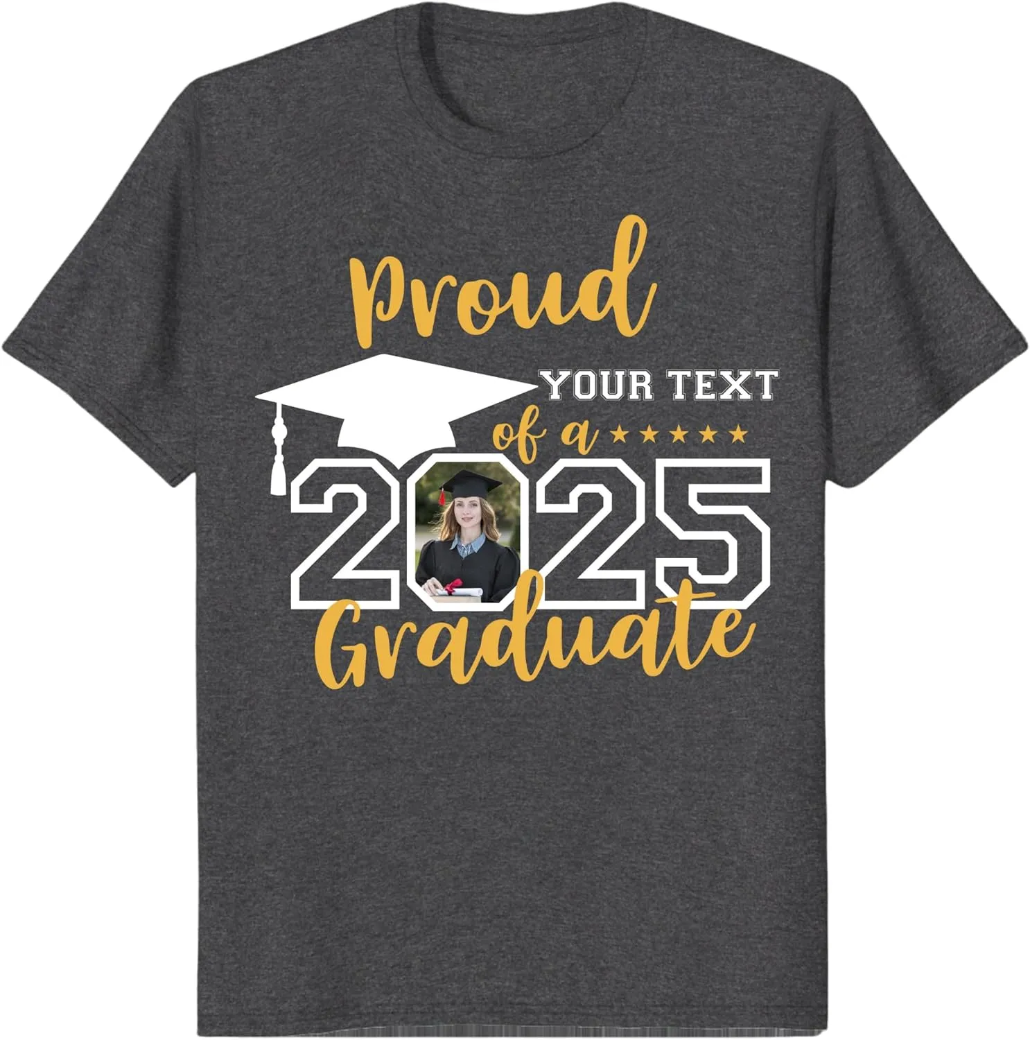 Custom Photo Graduation Shirts, Class of 2025 Family Graduation T-Shirt, Proud Family Graduation Tee, Graduate T Shirts