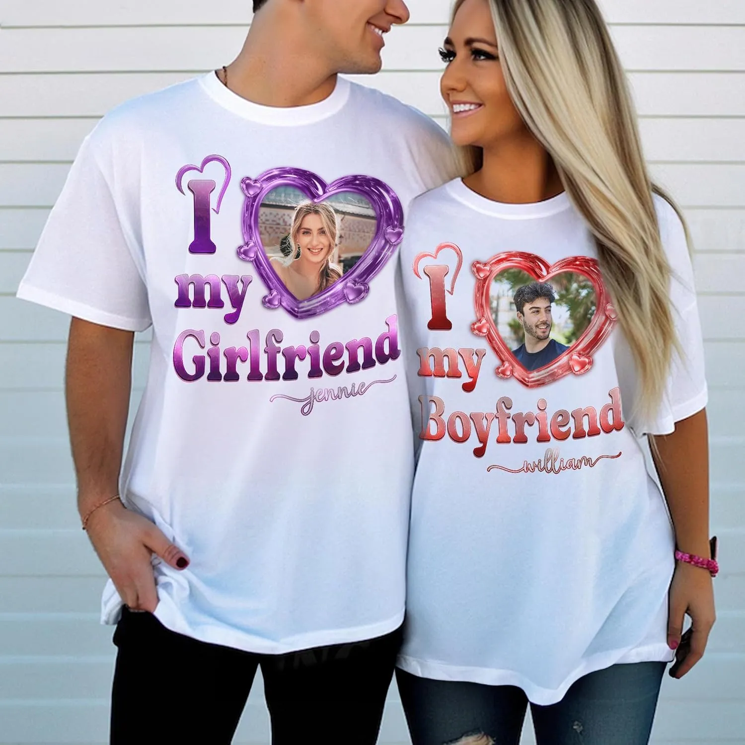 Custom Photo Shirt for Men & Women, Personalized Shirt with Picture Gift for Boyfriend Girlfriend, Dad Mom, Friends, Family