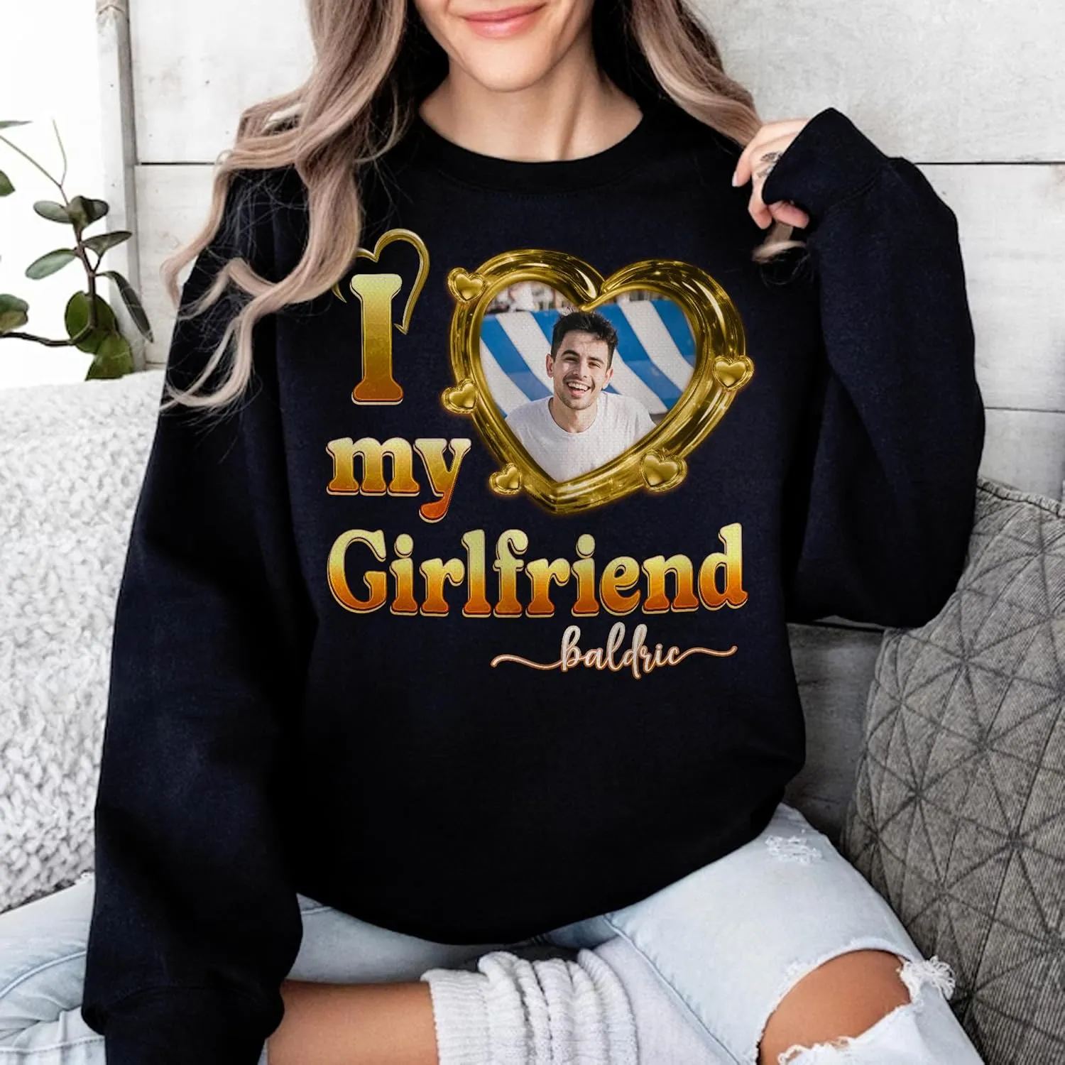 Custom Photo Shirt for Men & Women, Personalized Shirt with Picture Gift for Boyfriend Girlfriend, Dad Mom, Friends, Family