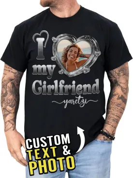 Custom Photo Shirt for Men & Women, Personalized Shirt with Picture Gift for Boyfriend Girlfriend, Dad Mom, Friends, Family