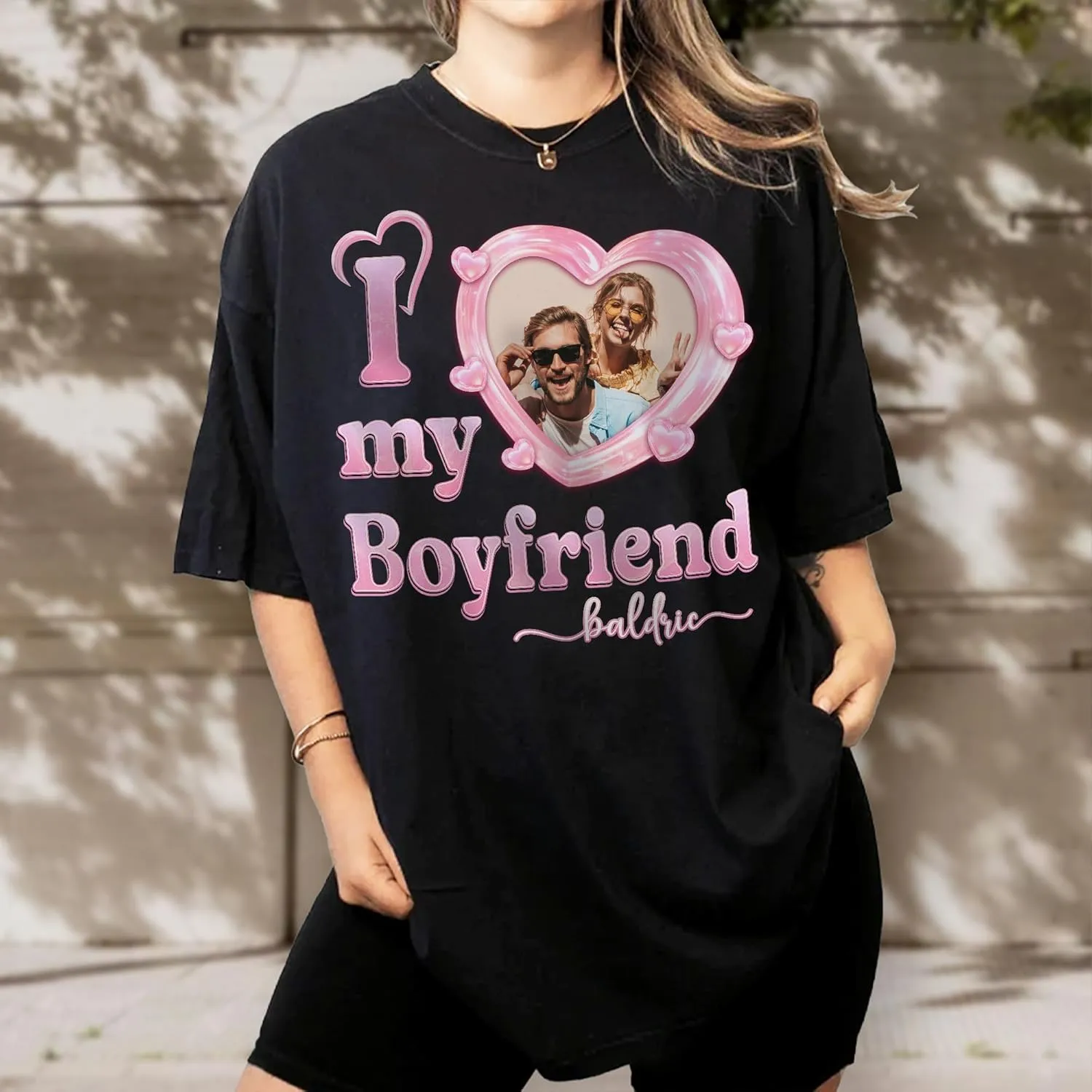 Custom Photo Shirt for Men & Women, Personalized Shirt with Picture Gift for Boyfriend Girlfriend, Dad Mom, Friends, Family