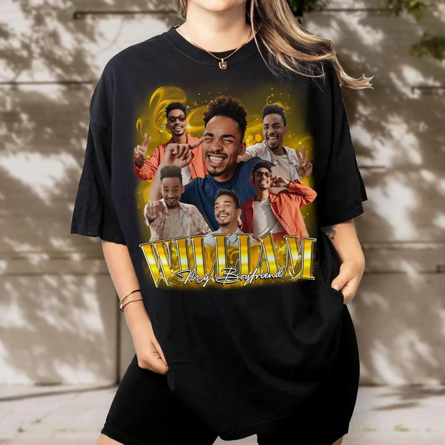Custom Photo Shirt for Men & Women, Personalized Shirt with Picture Gift for Boyfriend Girlfriend, Dad Mom, Friends, Family