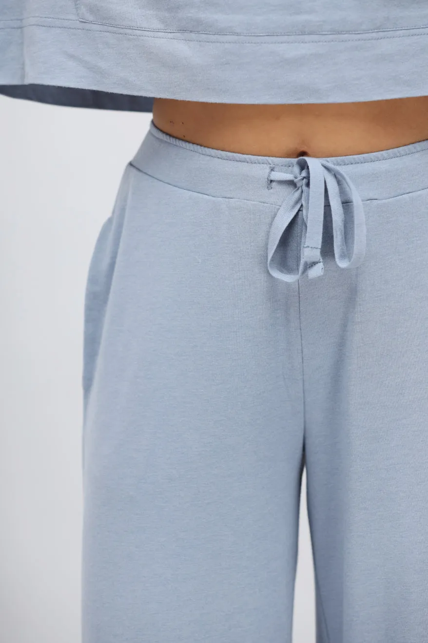 Dusty Blue Luxflo Travel Pant