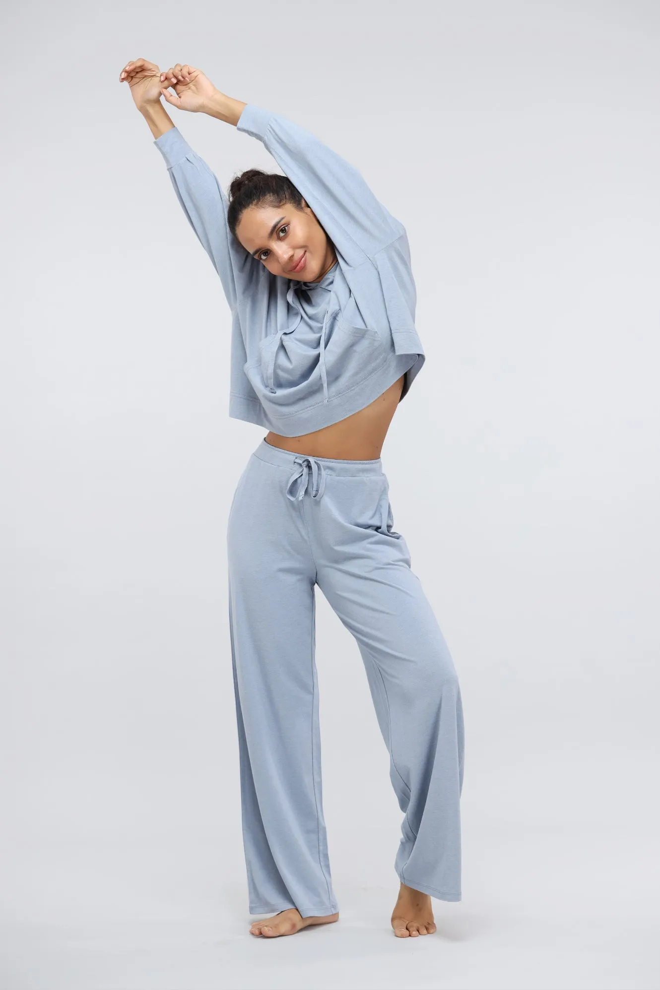 Dusty Blue Luxflo Travel Pant