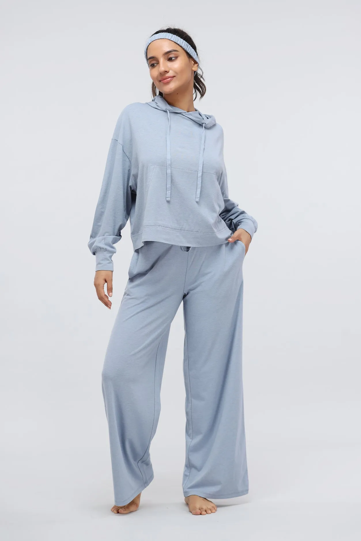 Dusty Blue Luxflo Travel Pant
