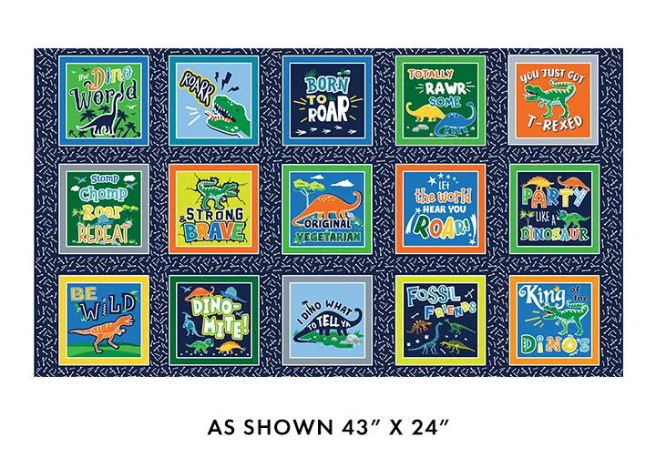 Glow-O-Saurus - 12976G-99 - 24" Panel (6.5" blocks)