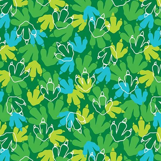 Glow-O-Saurus -12977G-44 - Footprints - Green