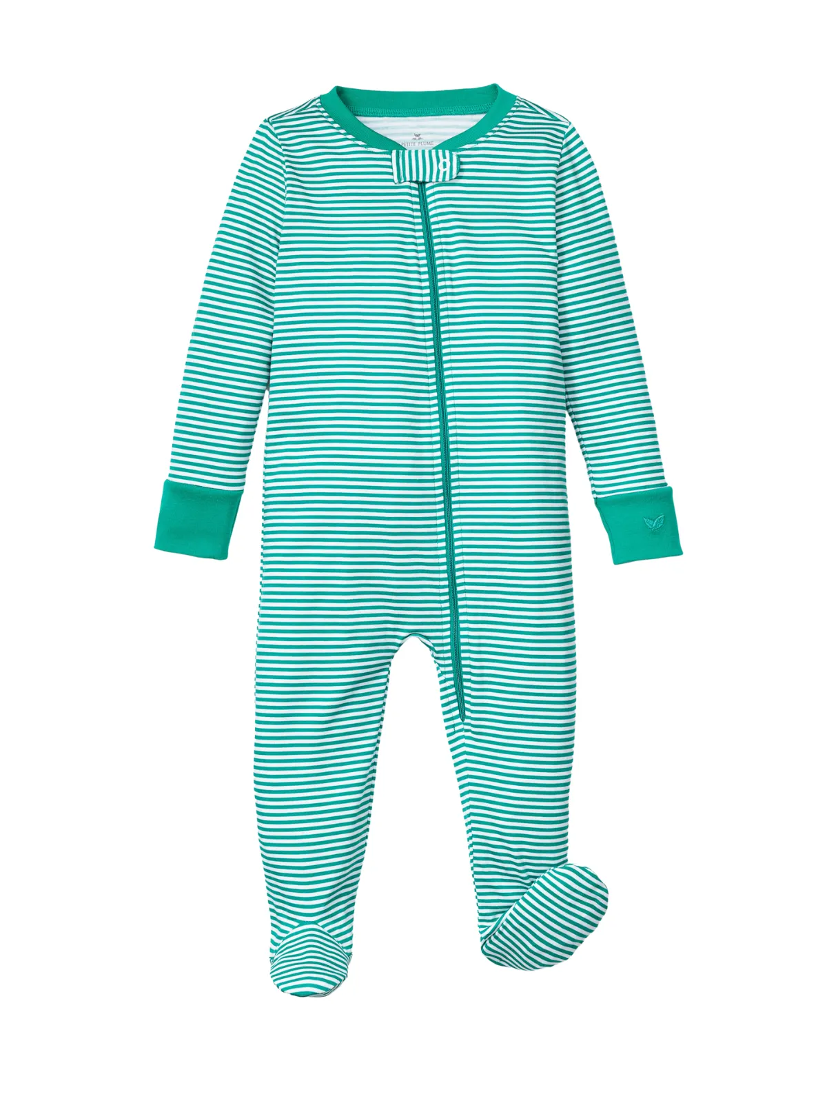 Green Stripe Footie