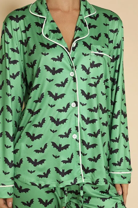 Halloween two piece pajama set