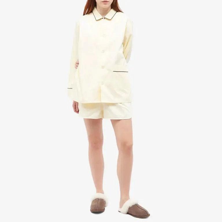 Hay Outline Pajama shorts, light yellow