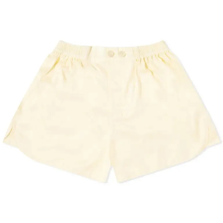 Hay Outline Pajama shorts, light yellow