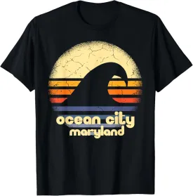 I Love Ocean City Beach Maryland Ocean Wave MD T-Shirt
