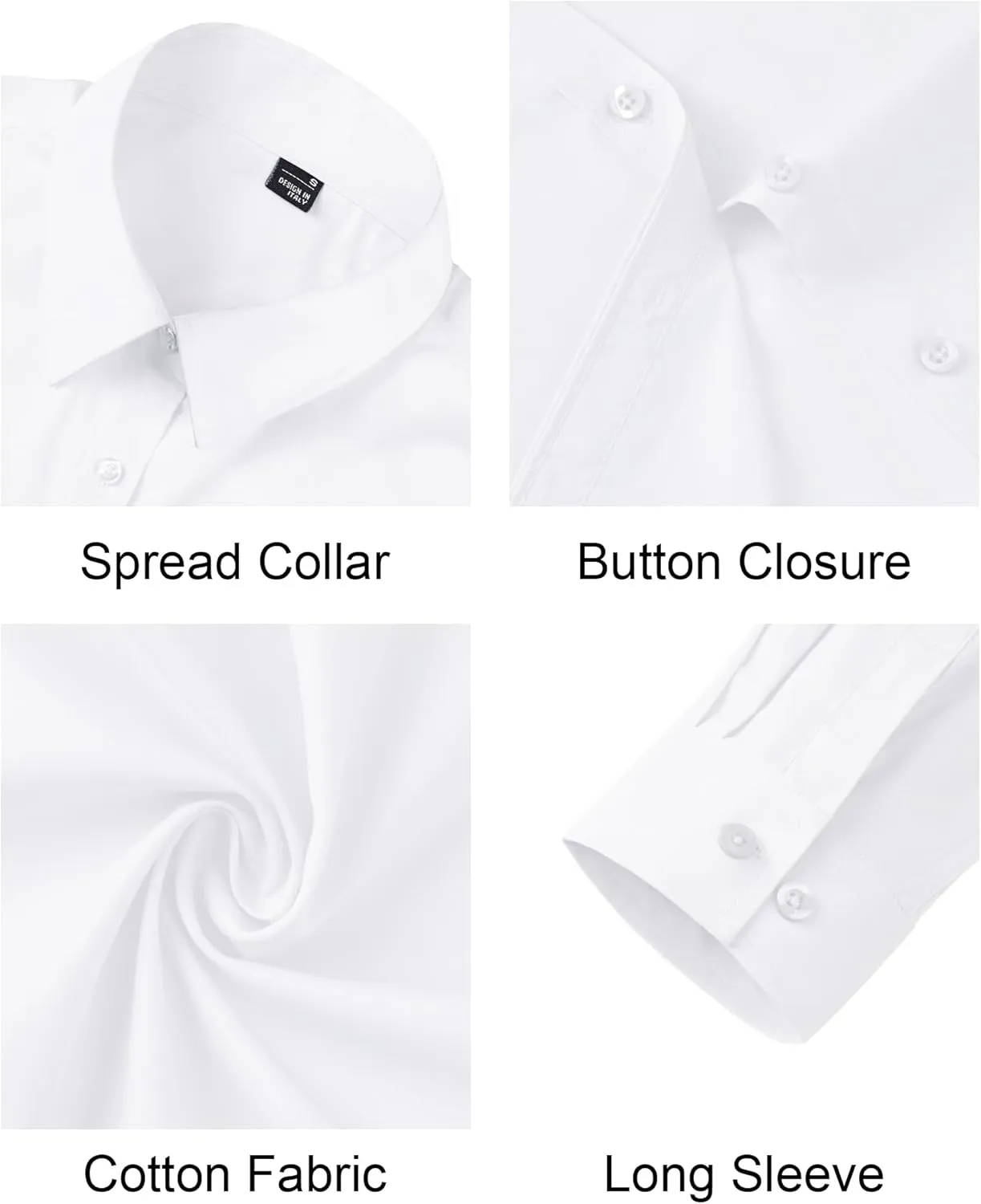 J.VER Womens Button Down Shirt Long Sleeve Dress Shirts Stretch Solid Work Blouse Collared Shirts for Business Office