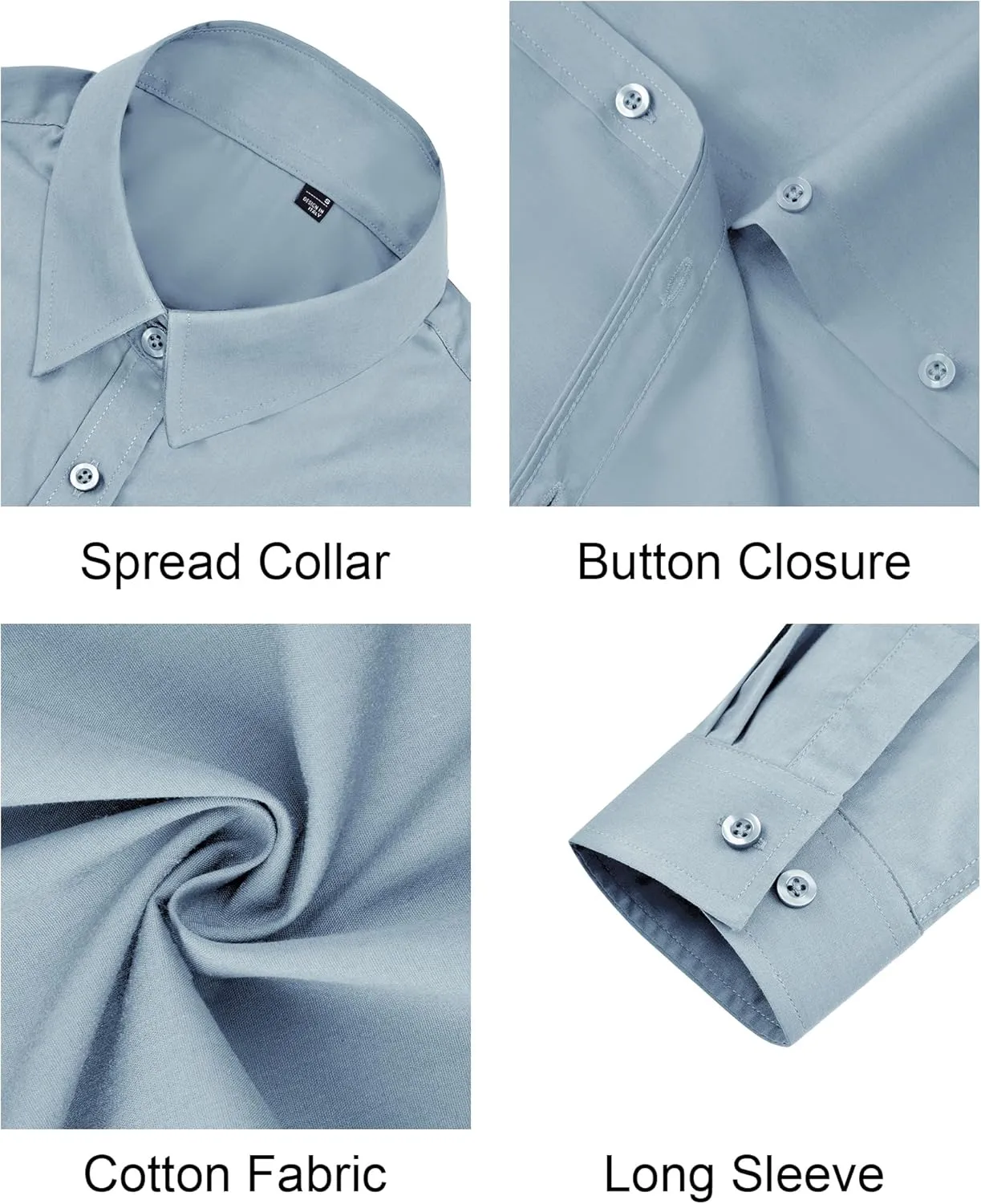 J.VER Womens Button Down Shirt Long Sleeve Dress Shirts Stretch Solid Work Blouse Collared Shirts for Business Office