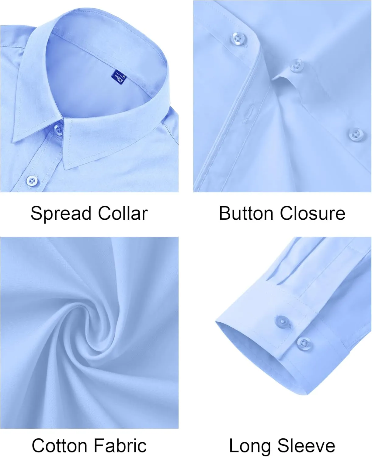 J.VER Womens Button Down Shirt Long Sleeve Dress Shirts Stretch Solid Work Blouse Collared Shirts for Business Office