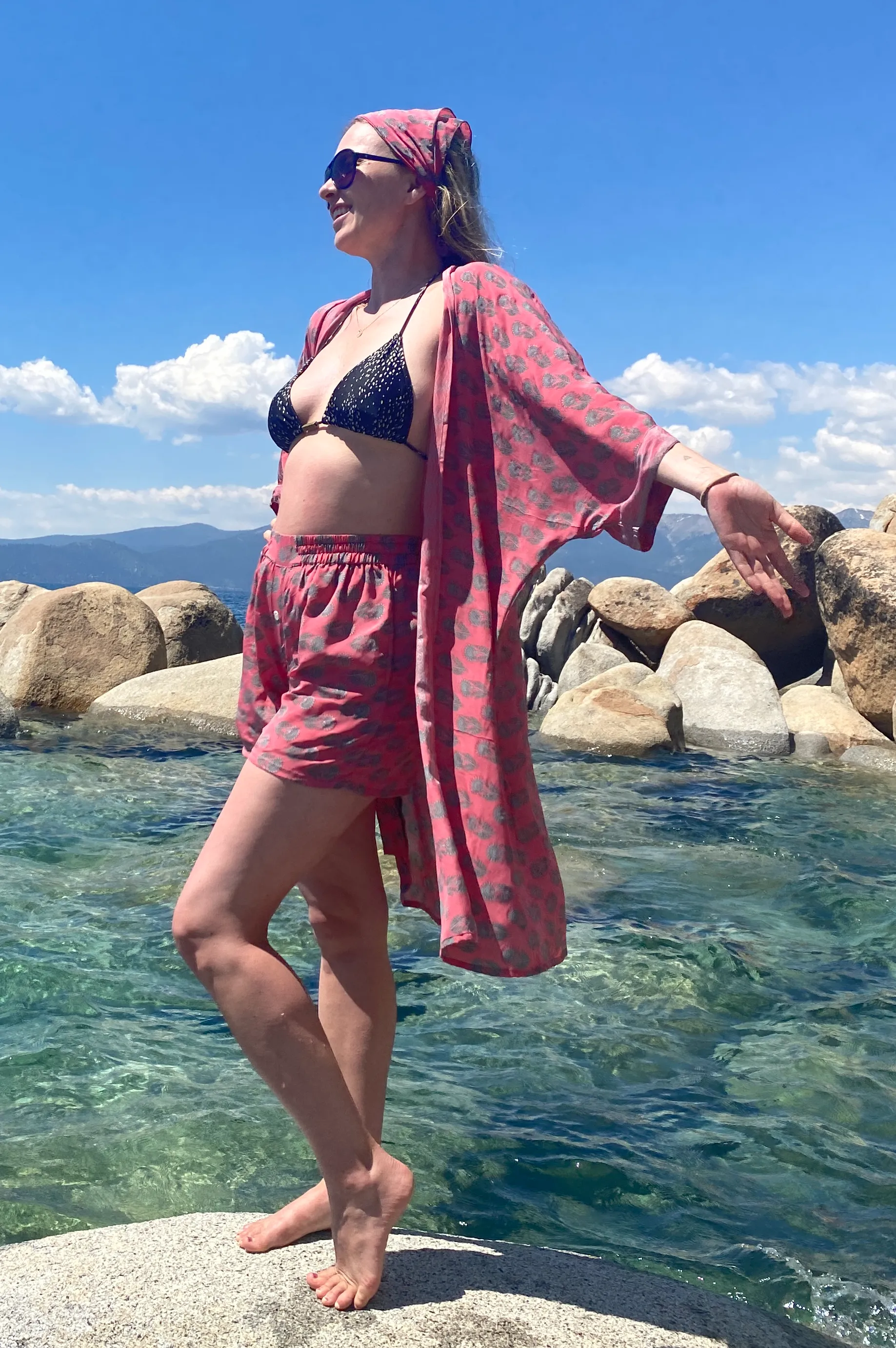 Kimono   Shorts Set - S - Tropicana