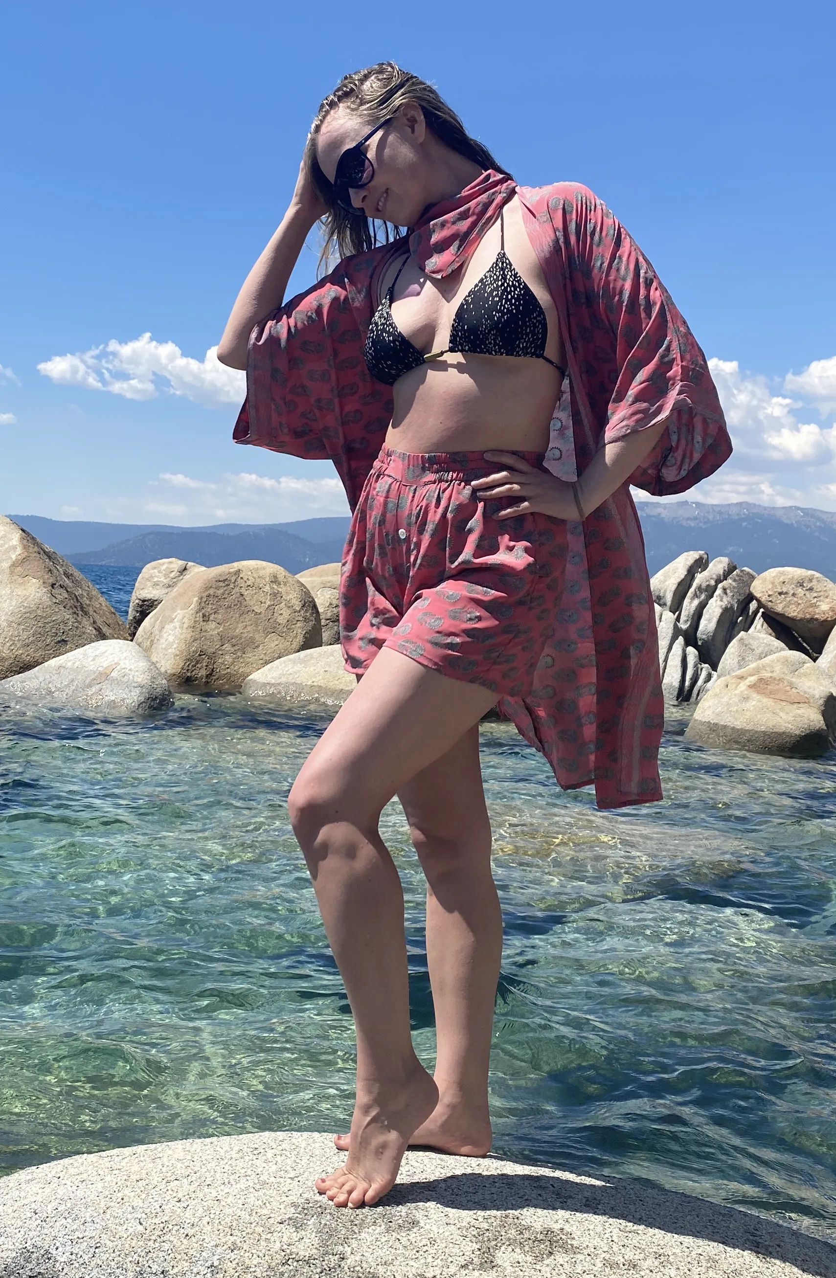 Kimono   Shorts Set - S - Tropicana