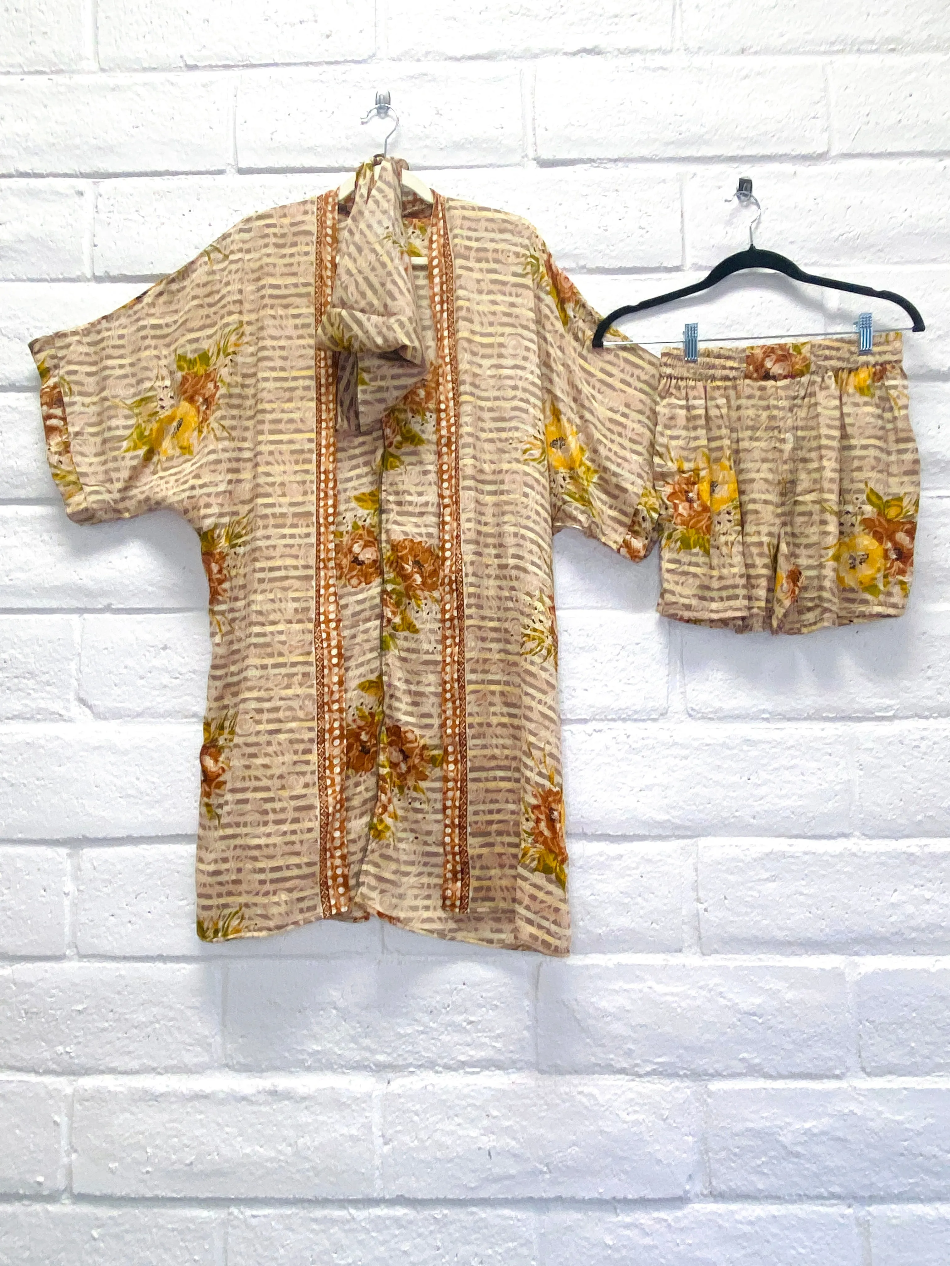 Kimono   Shorts Set - S - Tropicana