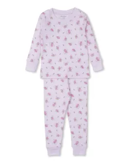 Kissy Kissy Pink Rose Scrolls Pajama Set Snug PRT KG611304-K192 5108