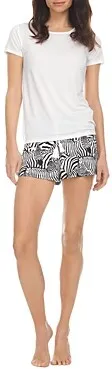 Lola Knit Short Set In Ivory - Flora Nikrooz