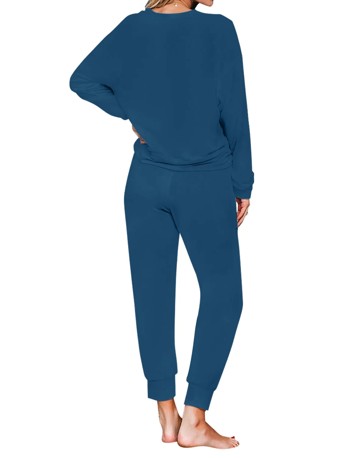 luvamia Women Tie Dye Pajama Sets Long Sleeve Tops and Pants PJ Sets Joggers Loungewear Sleepwear